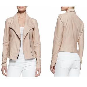 vince tan leather jacket